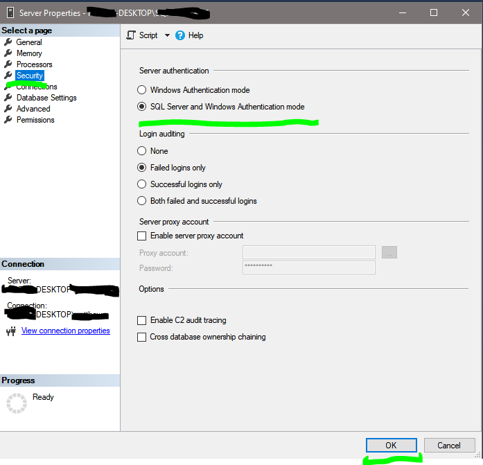 Enable Mixed Mode Authentication On An SQL Server Monnit Knowledge Base