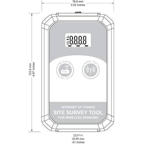 ALTA site survey tool dimensions