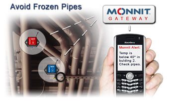 frozen pipe monitoring