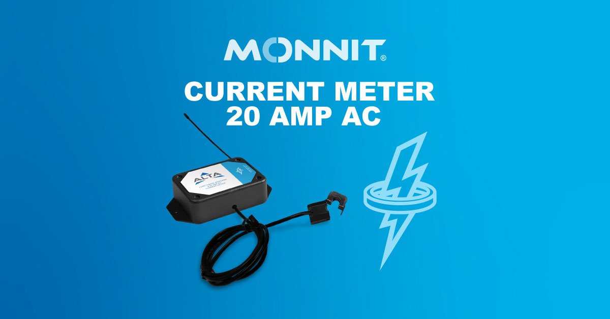 wireless 20 Amp AC current meter 