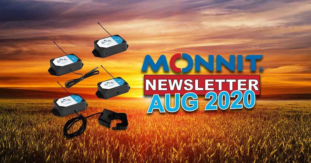 Monnit August 2020 newsletter