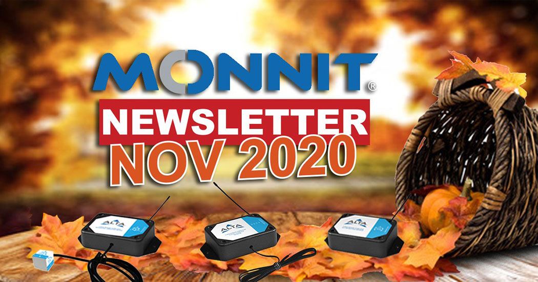 Monnit November 2020 newsletter