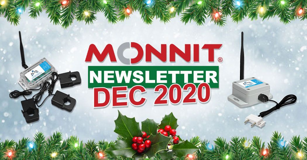 Monnit December 2020 newsletter