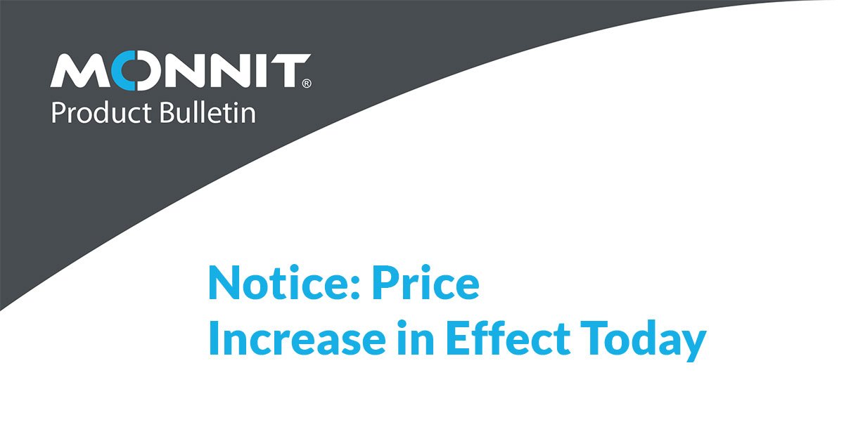 price increase in effect