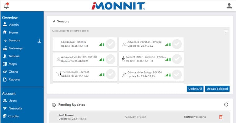 firmware over the air now available in iMonnit