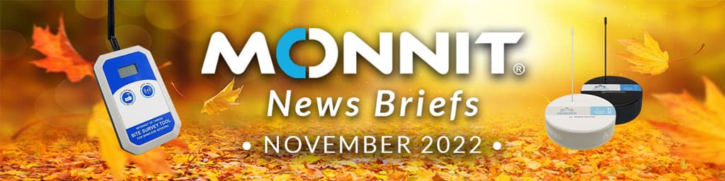 Monnit News Briefs November 2022 Masthead