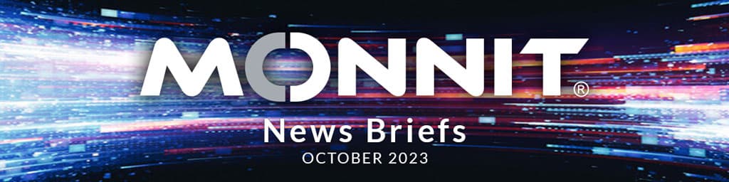 Monnit News Briefs - October 2023 masthead
