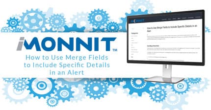 merge fields in iMonnit