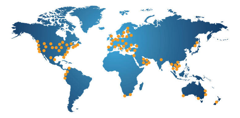 worldwide partners map