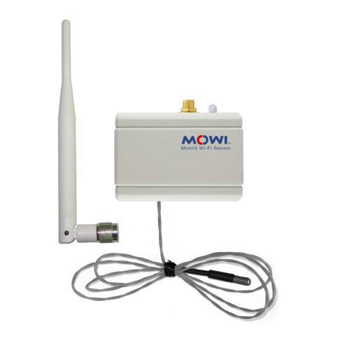Wi-Fi high temperature sensor with lead and RPSMA antenna connector